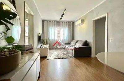 Apartamento com 2 dormitórios à venda, 90 m² por r$ 626.000,00 - aparecida - santos/sp