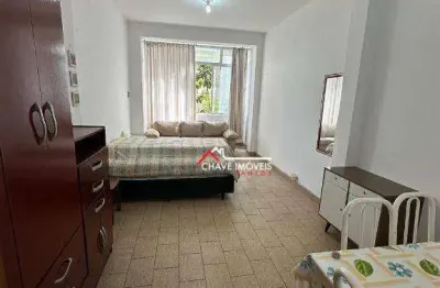 Studio com 1 dormitório à venda, 32 m² por r$ 291.000,00 - boqueirão - santos/sp