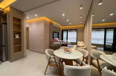 Apartamento com 2 dormitórios, 75 m² - venda por r$ 998.000,00 ou aluguel por r$ 7.500,02/mês - josé menino - santos/sp