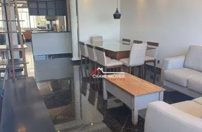 Apartamento com 3 dormitórios para alugar, 144 m² por r$ 9.500,02/mês - gonzaga - santos/sp