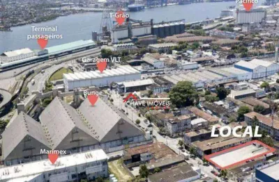 Terreno para alugar, 1250 m² por r$ 32.681,00/mês - macuco - santos/sp