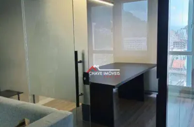 Sala para alugar, 80 m² por r$ 3.430,02/mês - centro - santos/sp