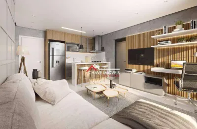 Apartamento com 1 dormitório à venda, 58 m² por r$ 720.000,00 - ponta da praia - santos/sp