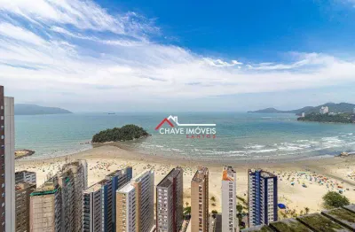 Cobertura com 4 dormitórios à venda, 258 m² por r$ 3.500.000,00 - gonzaga - santos/sp