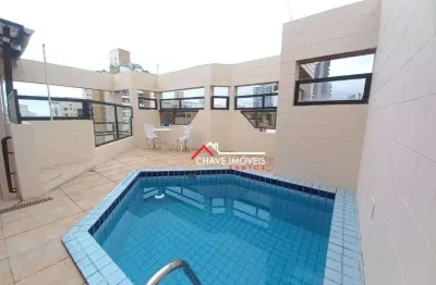 Cobertura com 3 dormitórios à venda, 200 m² por r$ 1.489.400,00 - gonzaga - santos/sp