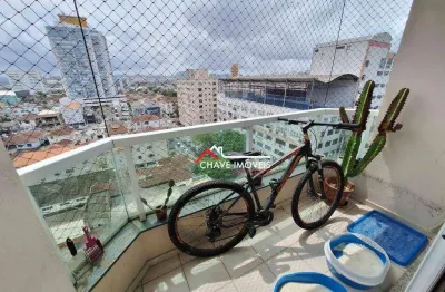 Cobertura com 3 dormitórios à venda, 200 m² por r$ 950.000,00 - encruzilhada - santos/sp