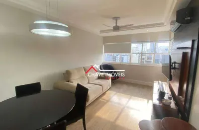 Flat com 2 dormitórios à venda, 67 m² por r$ 580.000,00 - gonzaga - santos/sp