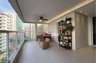 Apartamento com 3 dormitórios à venda, 163 m² por r$ 2.350.000,00 - boqueirão - santos/sp