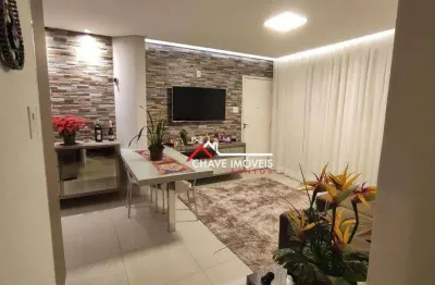 Apartamento com 2 dormitórios à venda, 72 m² por r$ 480.000,00 - encruzilhada - santos/sp
