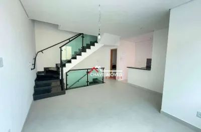 Village com 2 dormitórios à venda, 92 m² por r$ 720.000,00 - campo grande - santos/sp