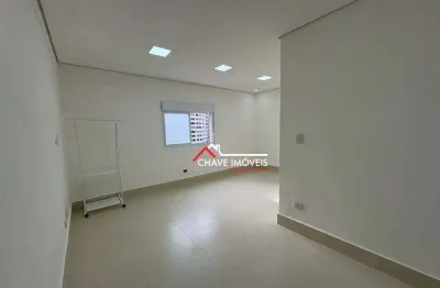 Kitnet com 1 dormitório para alugar, 38 m² por r$ 2.910,00/mês - josé menino - santos/sp