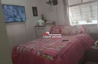 Kitnet com 1 dormitório à venda, 28 m² por r$ 240.000 - embaré - santos/sp