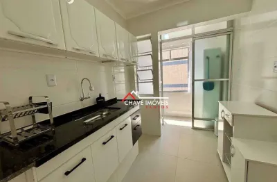 Apartamento com 1 dormitório para alugar, 52 m² por r$ 4.500,01/mês - boqueirão - santos/sp