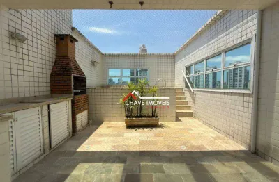 Cobertura à venda, 208 m² por r$ 1.000.000,00 - marapé - santos/sp