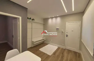 Apartamento com 2 dormitórios à venda, 55 m² por r$ 490.000,00 - boqueirão - santos/sp