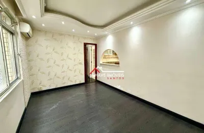 Apartamento com 2 dormitórios à venda, 83 m² por r$ 450.000,00 - encruzilhada - santos/sp