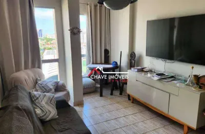 Apartamento com 1 dormitório à venda, 87 m² por r$ 399.000,00 - aparecida - santos/sp