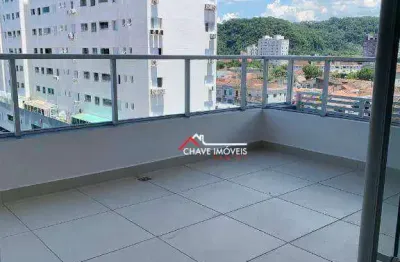 Apartamento com 2 dormitórios para alugar, 72 m² por r$ 5.170,00/mês - vila belmiro - santos/sp