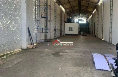 Galpão para alugar, 450 m² por r$ 6.500/mês - centro - santos/sp