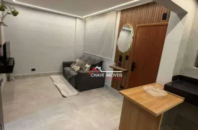 Apartamento com 2 dormitórios à venda, 35 m² por r$ 480.000,00 - aparecida - santos/sp