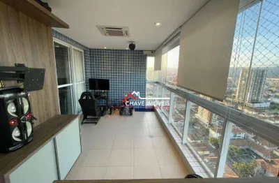 Apartamento com 3 dormitórios à venda e pra locação, 129 m² por R$ 2.240.000 - Aparecida - Santos/SP