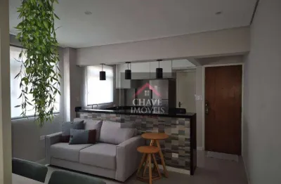 Imóvel na quadra da Praia do Gonzaga em Santos /SP 1 dorm. reformado e mobiliado