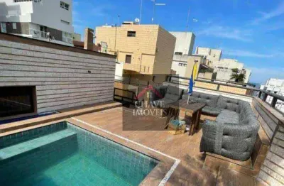 Cobertura com 4 dormitórios à venda, 197 m² por R$ 1.900.000,00 - Aparecida - Santos/SP