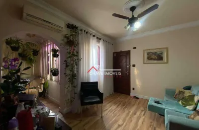 Apartamento com 2 dormitórios à venda, 74 m² por r$ 370.000,00 - embaré - santos/sp