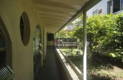Casa comercial com 6 salas para alugar na Rua Bahia, Gonzaga, Santos