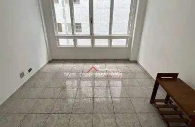 Kitnet com 1 dormitório para alugar, 30 m² por r$ 2.400,02/mês - gonzaga - santos/sp