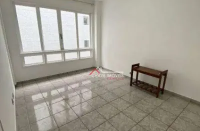 Kitnet com 1 dormitório para alugar, 30 m² por r$ 2.300,02/mês - gonzaga - santos/sp