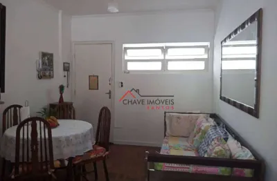 Apartamento com 1 dormitório à venda, 66 m² por r$ 245.000,00 - josé menino - santos/sp