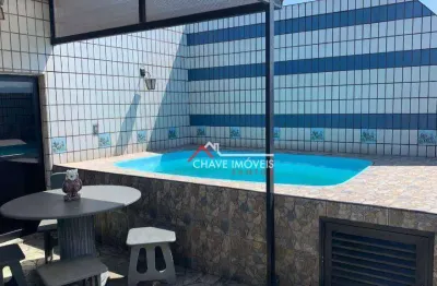 Cobertura com 2 dormitórios à venda, 201 m² por r$ 900.000,00 - aparecida - santos/sp