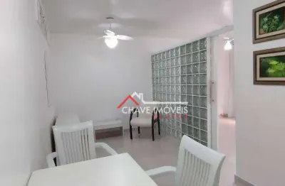 Apartamento com 1 dormitório para alugar, 45 m² por r$ 2.700,01/mês - boqueirão - santos/sp