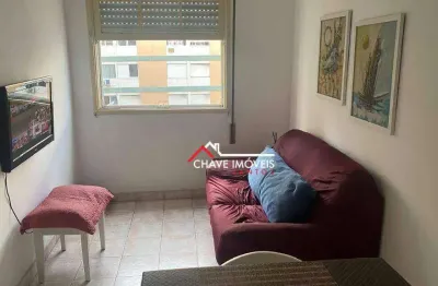 Apartamento com 1 dormitório à venda, 45 m² por r$ 320.000,00 - boqueirão - santos/sp