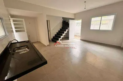 Sobrado com 3 dormitórios à venda, 100 m² por r$ 877.000 - aparecida - santos/sp