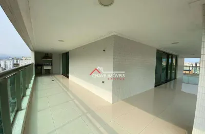 Apartamento com 4 dormitórios à venda, 487 m² por r$ 9.050.000,00 - ponta da praia - santos/sp
