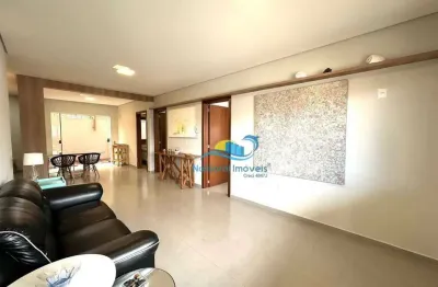 Apartamento com 1 suíte + 1 quarto - 350m da praia - mobiliado