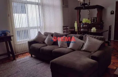 Apartamento com 3 dormitórios à venda, 195 m² por r$ 690.000,00 - embaré - santos/sp