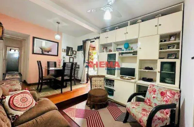 Apartamento à venda, 79 m² por r$ 740.000,00 - aparecida - santos/sp