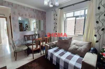 Apartamento com 3 dormitórios à venda, 72 m² por r$ 480.000,00 - embaré - santos/sp