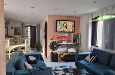 Sobrado com 3 dormitórios à venda, 182 m² por r$ 790.000,00 - estuário - santos/sp