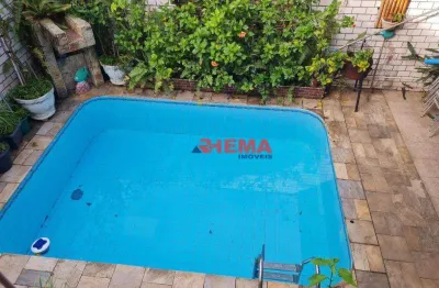 Sobrado com 3 dormitórios à venda, 182 m² por r$ 780.000,00 - estuário - santos/sp