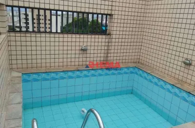 Cobertura com 3 dormitórios para alugar, 210 m² por r$ 12.900,00/mês - aparecida - santos/sp