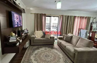 Apartamento de frente com linda vista para o mar, 03 quartos sendo 01 suíte, 04 banheiros - jose menino - santos/sp