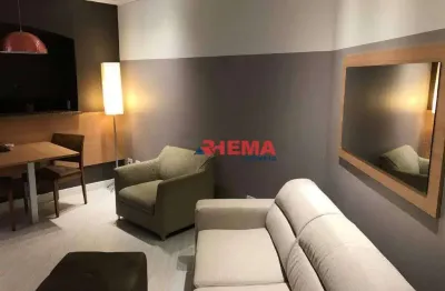 Flat com 1 dormitório à venda, 44 m² por r$ 450.000,00 - gonzaga - santos/sp