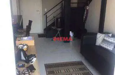 Apartamento duplex com 1 dormitório à venda, 60 m² por r$ 848.000,00 - gonzaga - santos/sp