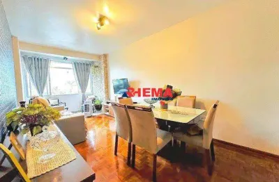 Apartamento com 3 dormitórios à venda, 130 m² por r$ 597.000,00 - gonzaga - santos/sp
