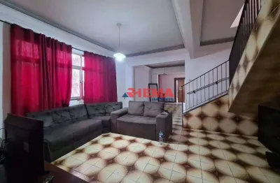 Sobrado para alugar, 500 m² por r$ 15.850,00/mês - encruzilhada - santos/sp