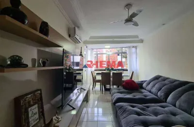Apartamento com 2 dormitórios à venda, 75 m² por r$ 426.000,00 - embaré - santos/sp
